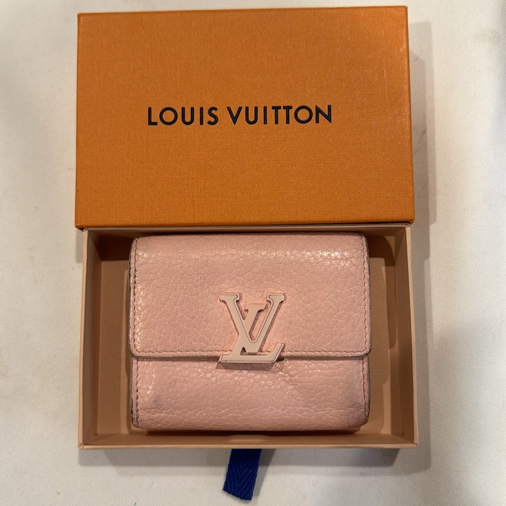Authentic Louis Vuitton mini compact wallet with box